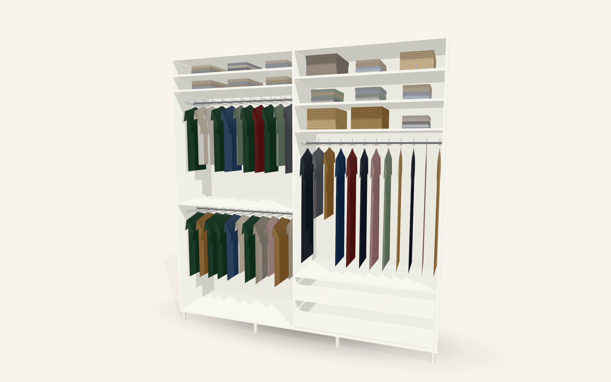 The Fusion Modern Boxed-Panel (Push-Open) — Without doors